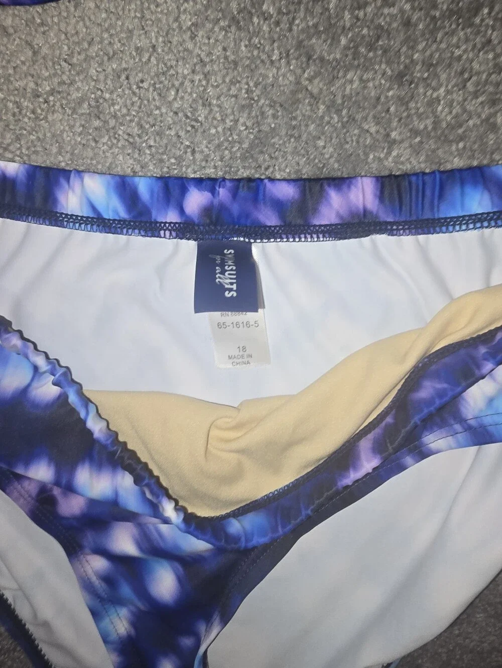 LIKE NEW SWIMSUITS FOR ALL TIEDYE  BIKINI SIZE 18